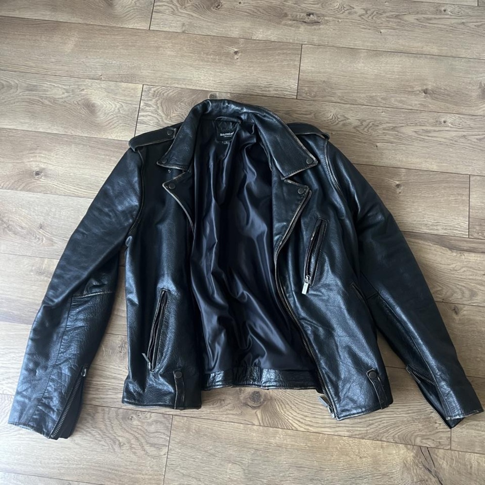 Bolongqro Trevor Bicker Leather Jacket | size L
